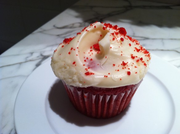 Red velvet cupcake Susiecakes Bakery